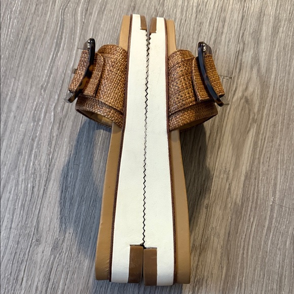 Sam Edelman Brown Slide Sandals with Tortoise Buckle Size 8.5 - Picture 9 of 13